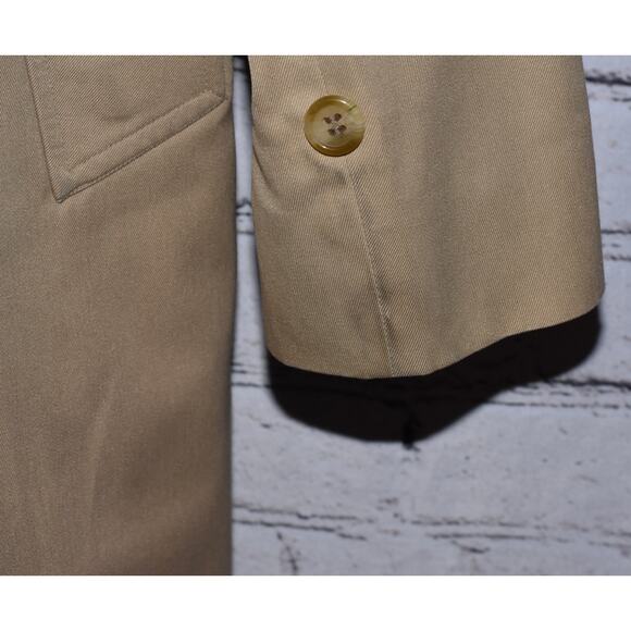 Burberry Vintage Trench Coat Khaki With Nova Check Pattern Liner Unisex - Picture 8 of 14